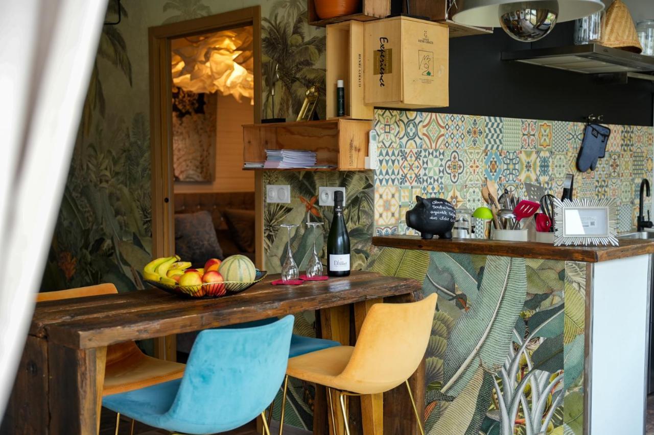 Kaebane 85, Lodge Avec Spa Au Bord De L'Eau Prouilly ภายนอก รูปภาพ