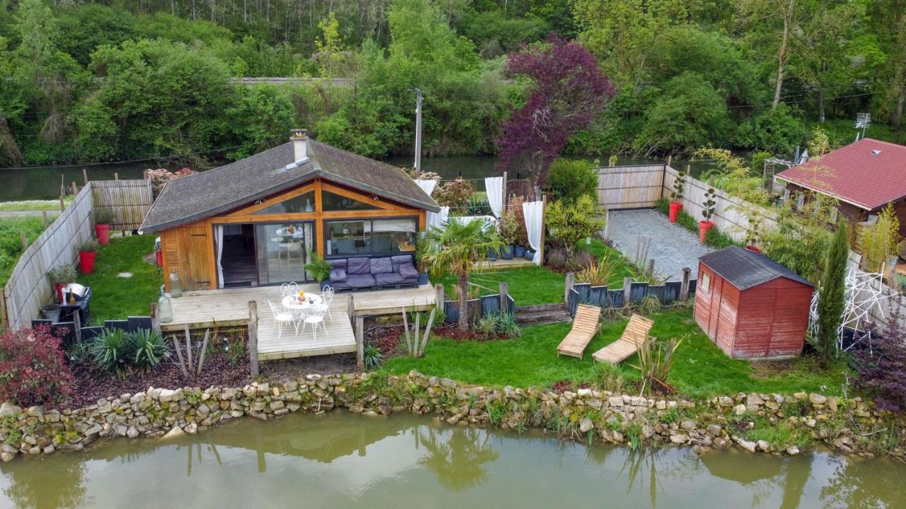 Kaebane 85, Lodge Avec Spa Au Bord De L'Eau Prouilly ภายนอก รูปภาพ