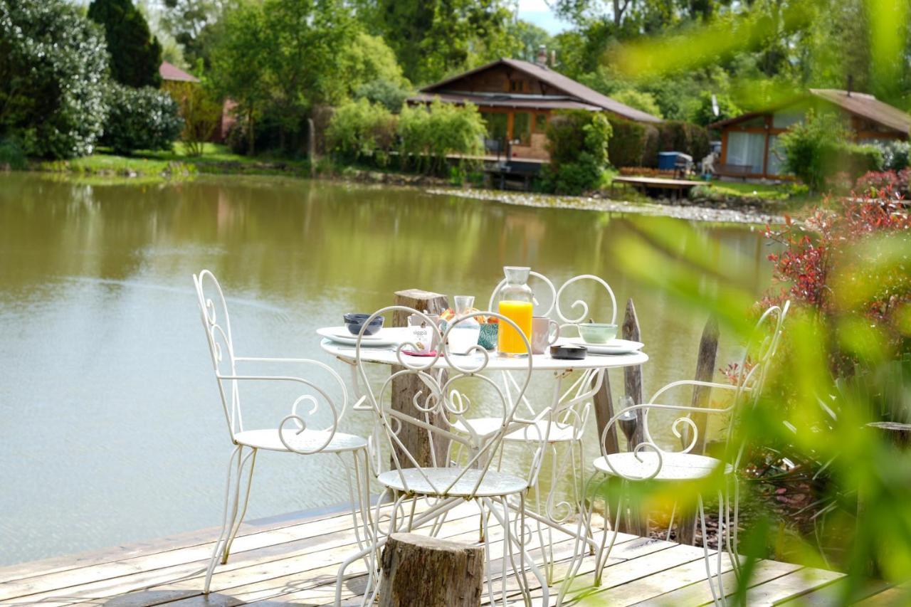 Kaebane 85, Lodge Avec Spa Au Bord De L'Eau Prouilly ภายนอก รูปภาพ